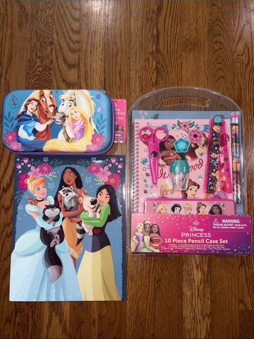Disney Princess School Supplies Bundle – Pencil Case, Folder & 10pc Set
